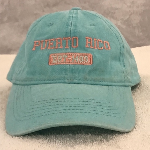 ESY for Puerto Rico Women on Lime Green Adjustable Travel & Beach Baseball Cap - Picture 14 of 15